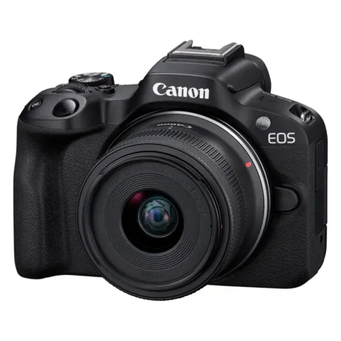 Hybride Canon EOS R50 avec objectif RF-S 18-45 mm