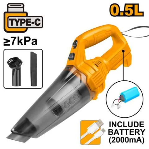Aspirateur à main sans fil INGCO CVLI2026 12 V 2 000 mAh