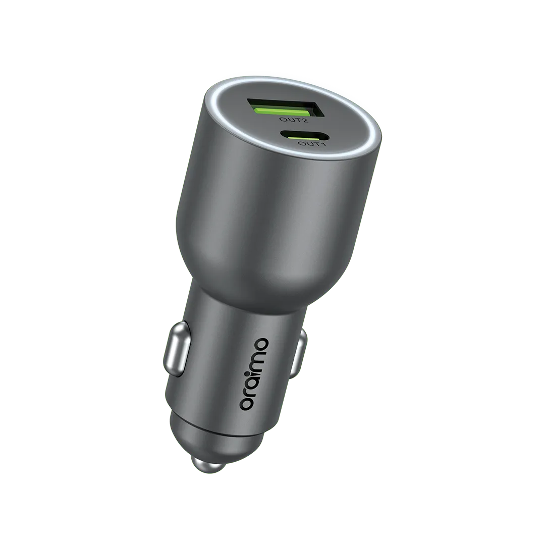Chargeur voiture Oraimo PowerDrive 7691 Pro 69 W, USB-C et USB-A