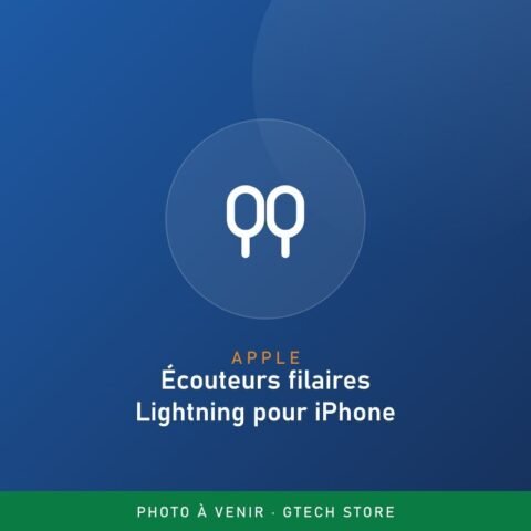 Écouteurs filaires Lightning pour iPhone
