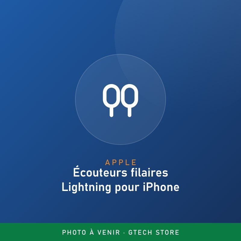 Écouteurs filaires Lightning pour iPhone
