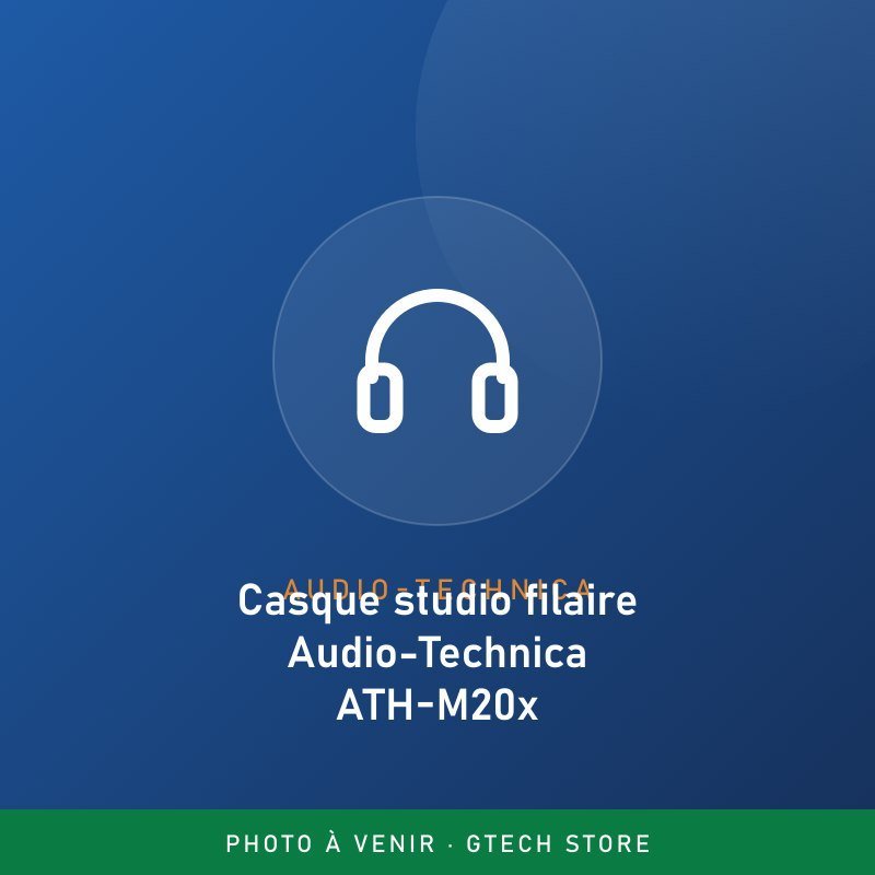 Casque studio filaire Audio-Technica ATH-M20x