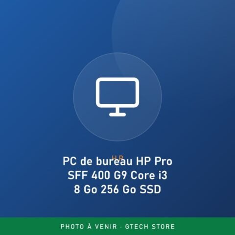 PC de bureau HP Pro SFF 400 G9 Core i3 8 Go 256 Go SSD