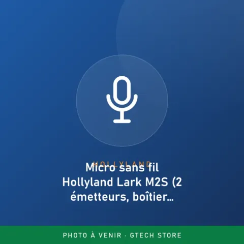 Micro sans fil Hollyland Lark M2S (2 émetteurs, boîtier de charge)