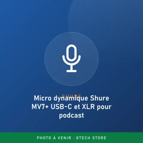 Shure MV7+ USB-C and XLR Dynamic Podcast Microphone