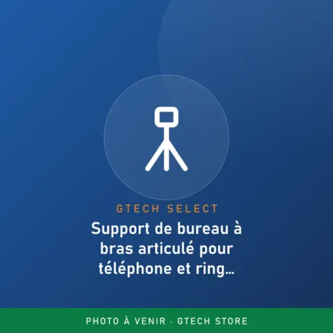 Support de bureau à bras articulé pour téléphone et ring light 10&Prime;
