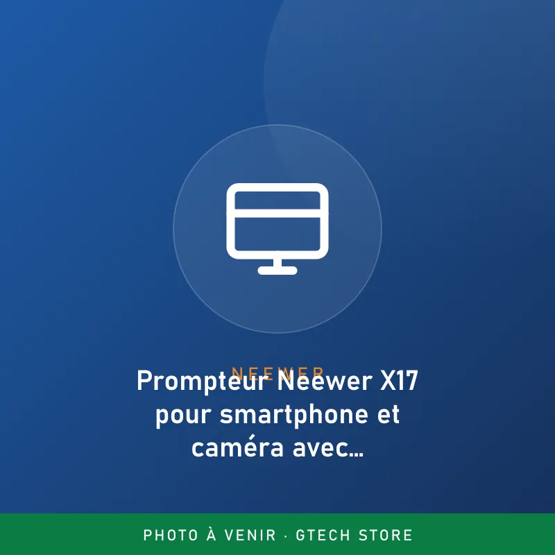 Prompteur Neewer X17 pour smartphone et caméra avec télécommande