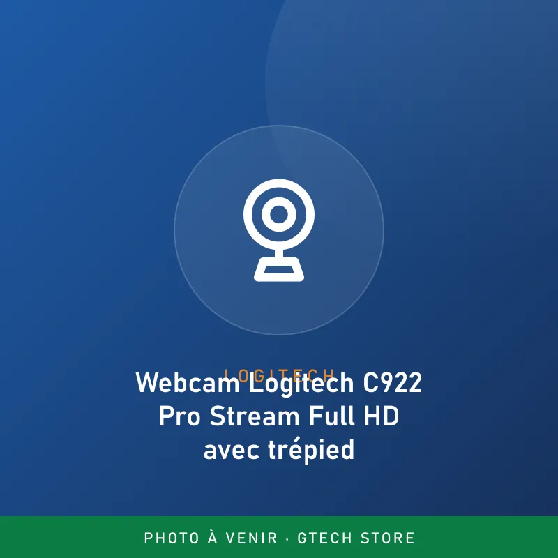 Webcam Logitech C922 Pro Stream Full HD avec trépied