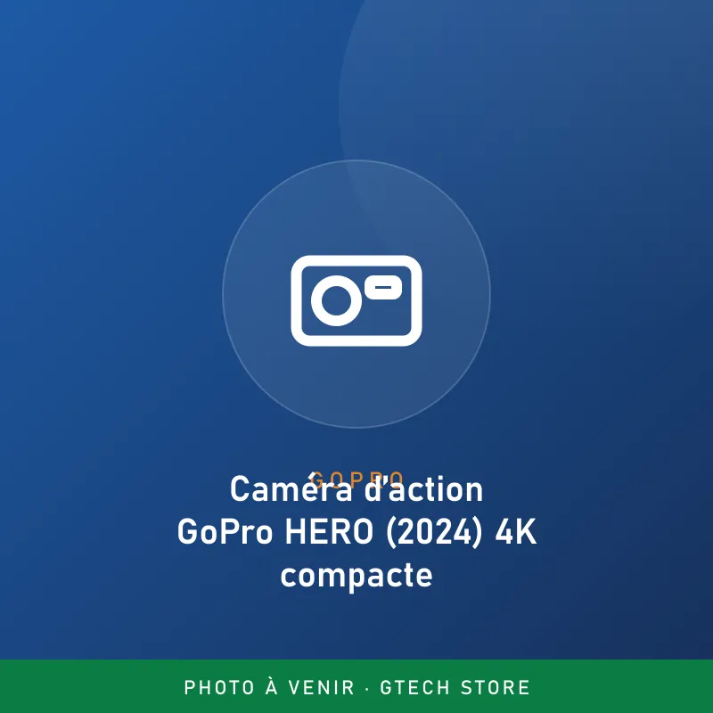 Caméra d’action GoPro HERO (2024) 4K compacte