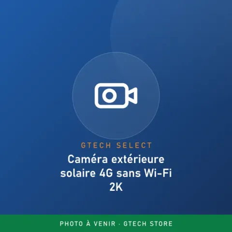 Caméra extérieure solaire 4G sans Wi-Fi 2K