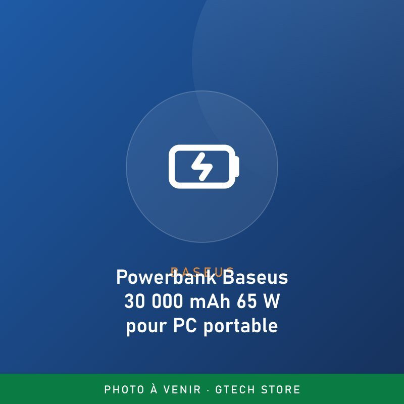 Baseus 30,000 mAh 65 W PowerBank for Laptops
