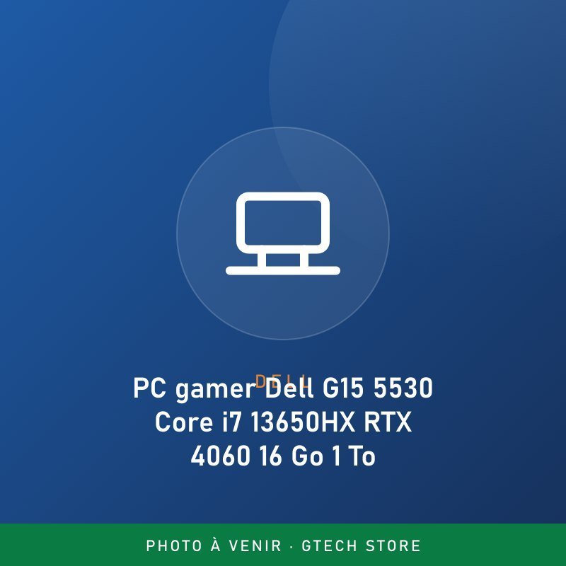 PC gamer Dell G15 5530 Core i7 13650HX RTX 4060 16 Go 1 To