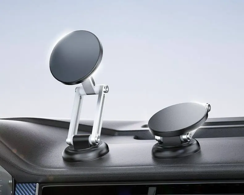 Support de téléphone magnétique à ventouse pour voiture, bras pliable en aluminium, compatible MagSafe – Image 3