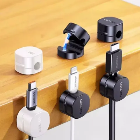Clip de câble magnétique Ugreen, à coller sur le bureau