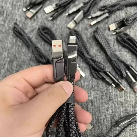 Câble USB-A vers Lightning tressé pour iPhone, 1,5 m ou 2 m