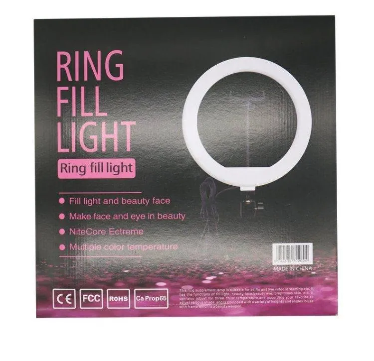 Ring light LED USB 6 ou 8 pouces avec support de téléphone, 3 teintes de lumière - Image 2
