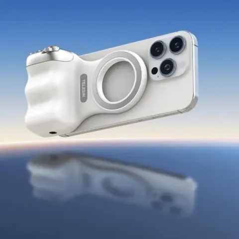 Poignée photo magnétique TELESIN Fun Shot pour téléphone, déclencheur Bluetooth détachable, fixation pour trépied