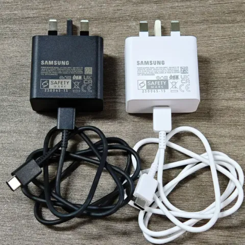 Chargeur Samsung 25 W d’origine avec câble USB-C, charge ultra-rapide