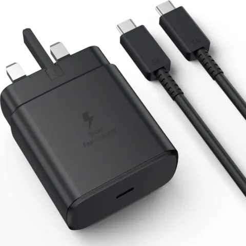 Chargeur Samsung 45 W d’origine avec câble USB-C 5 A, charge ultra-rapide 2.0
