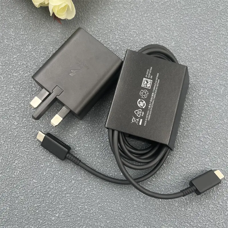 Chargeur Samsung 45 W d’origine avec câble USB-C 5 A, charge ultra-rapide 2.0 – Image 2