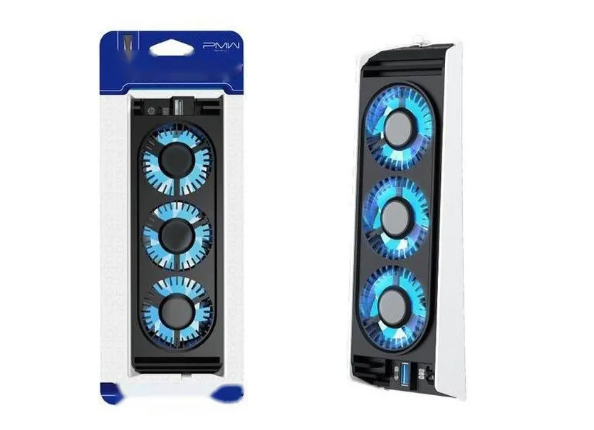 LED Cooling Fan for Original PS5, 3 Fans