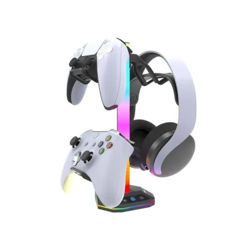 Support lumineux RGB pour manettes et casque gaming, 2 configurations
