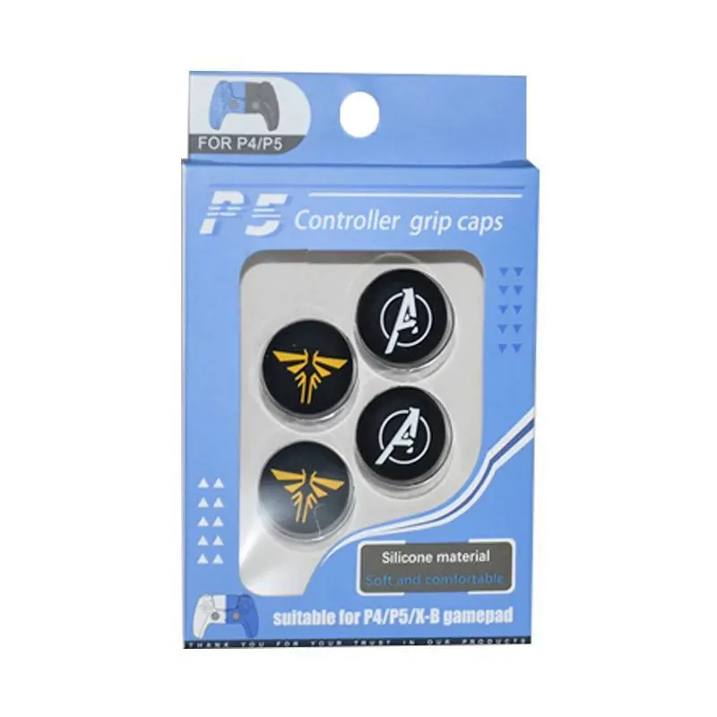 Capuchons de joystick en silicone pour manettes PS5, PS4 et Xbox, lot de 4, 5 motifs – Image 3