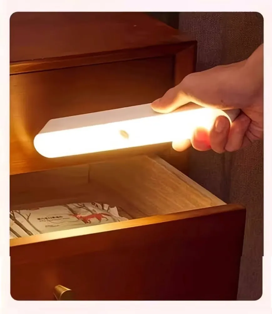 Lampe LED ovale 10 cm à détecteur de mouvement, sans fil, rechargeable, fixation magnétique – Image 6