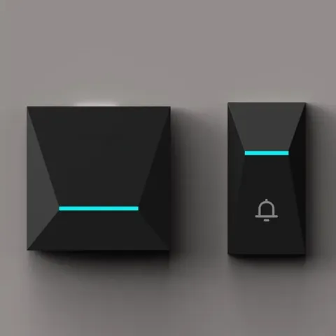 Sonnette sans fil M559, bouton lumineux et récepteur, version 1+1 ou 1+2