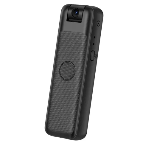 Mini caméra corporelle WiFi Full HD à clip, objectif orientable et vision de nuit