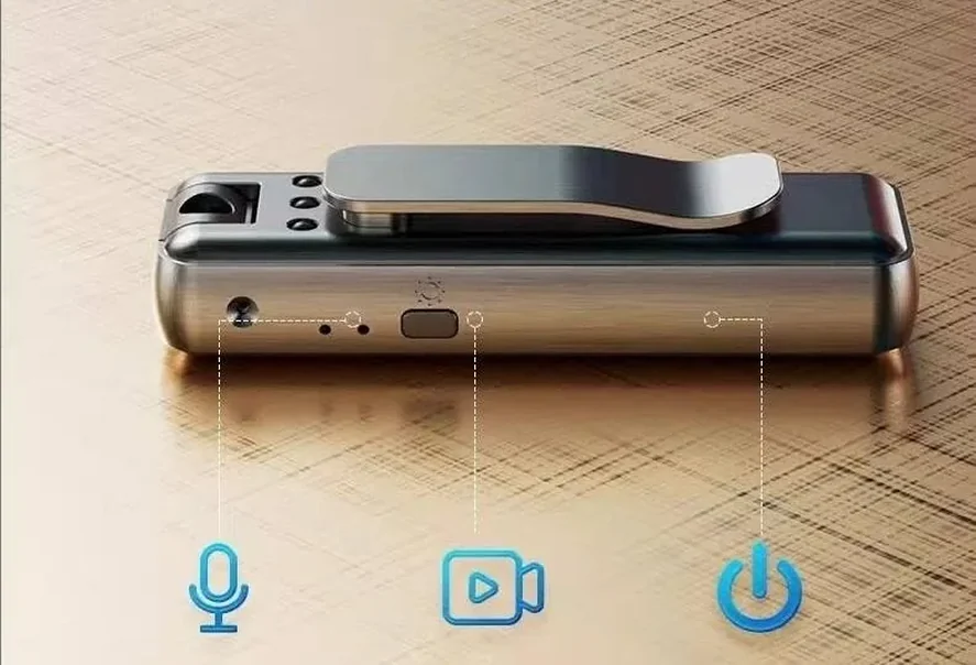 Mini caméra corporelle WiFi Full HD à clip, objectif orientable et vision de nuit – Image 5