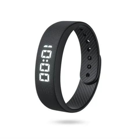 Bracelet réveil vibrant à affichage LED, alarme silencieuse et podomètre