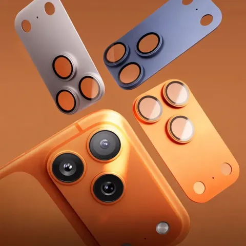Protection caméra iPhone 17 Pro Max en aluminium, 3 coloris au choix