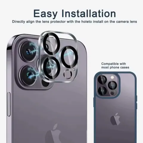 Protection caméra iPhone 11 en verre trempé transparent