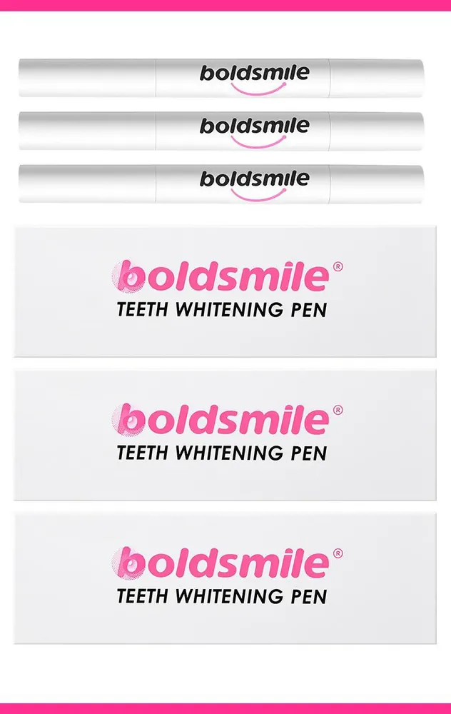 Kit de blanchiment des dents Boldsmile : appareil à LED et stylos blanchissants, 6 ou 9 stylos – Image 3