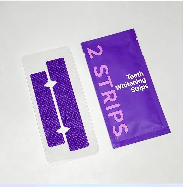 Bandes de blanchiment des dents (Whitening Strips), boîte de 14, 28 ou 42 bandes, avec nuancier - Image 2