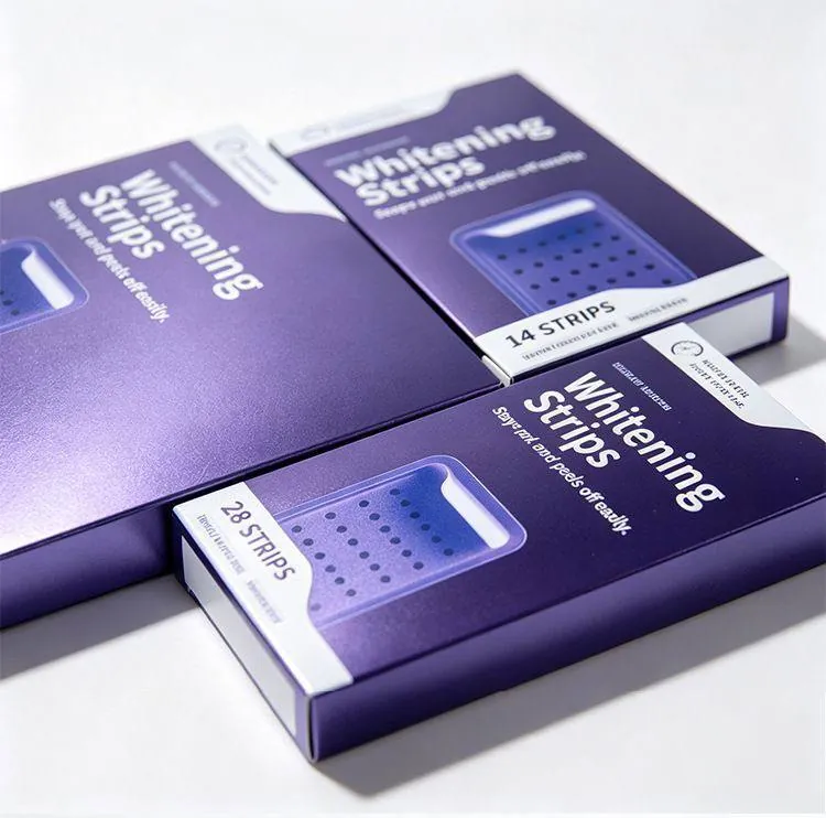 Bandes de blanchiment des dents (Whitening Strips), boîte de 14, 28 ou 42 bandes, avec nuancier - Image 3